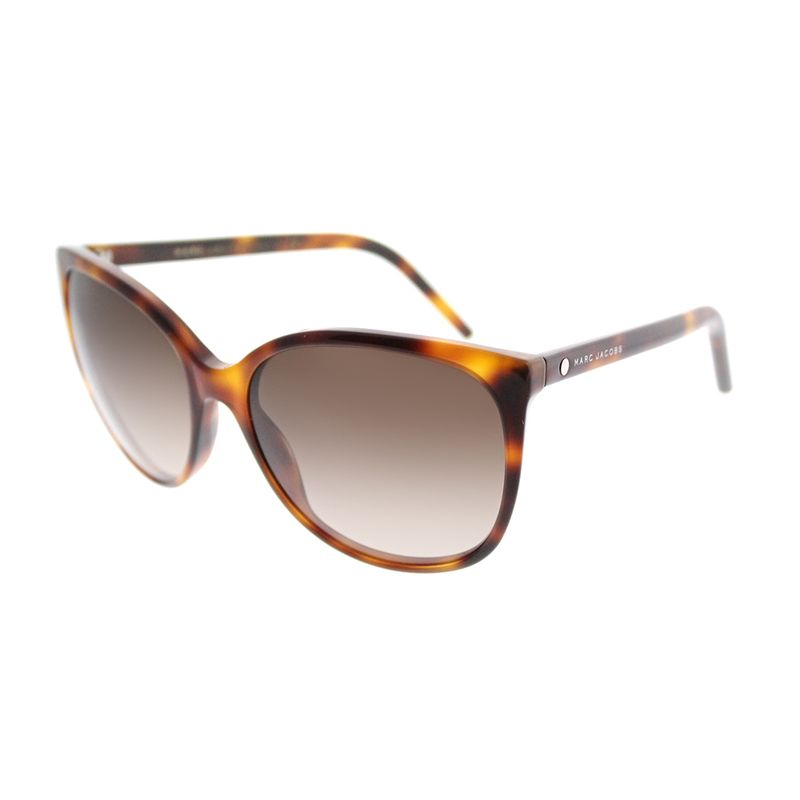 Marc Jacobs Marc79s 05l Havana Plastic Cat-Eye Sunglasses Brown Gradient Lens
